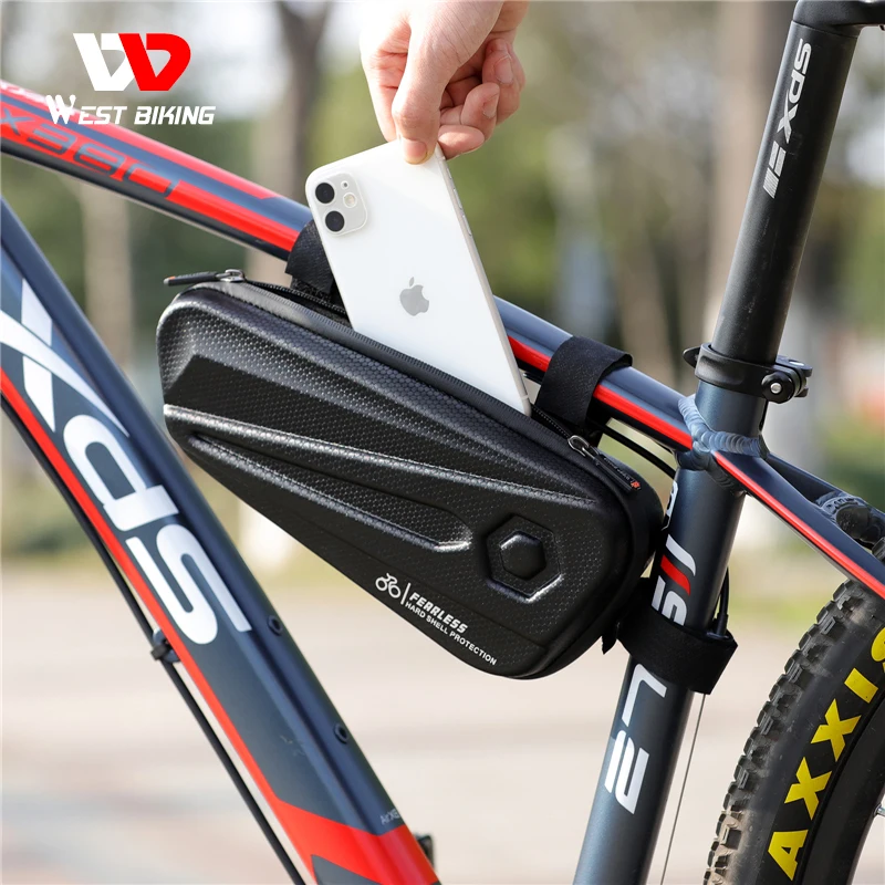 

Cycling Bike Bicycle Top Front Tube Bag Waterproof Frame Bag Big Capacity MTB Bicycle Pannier Case Bike Accessories