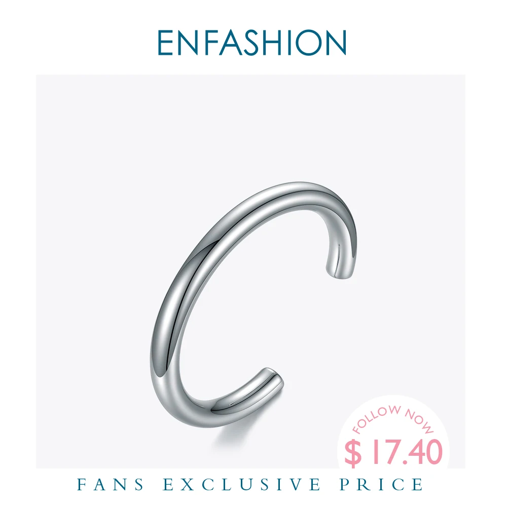 Браслеты ENFASHION из нержавеющей стали с отверстиями Женские Толстые браслеты-трубы
