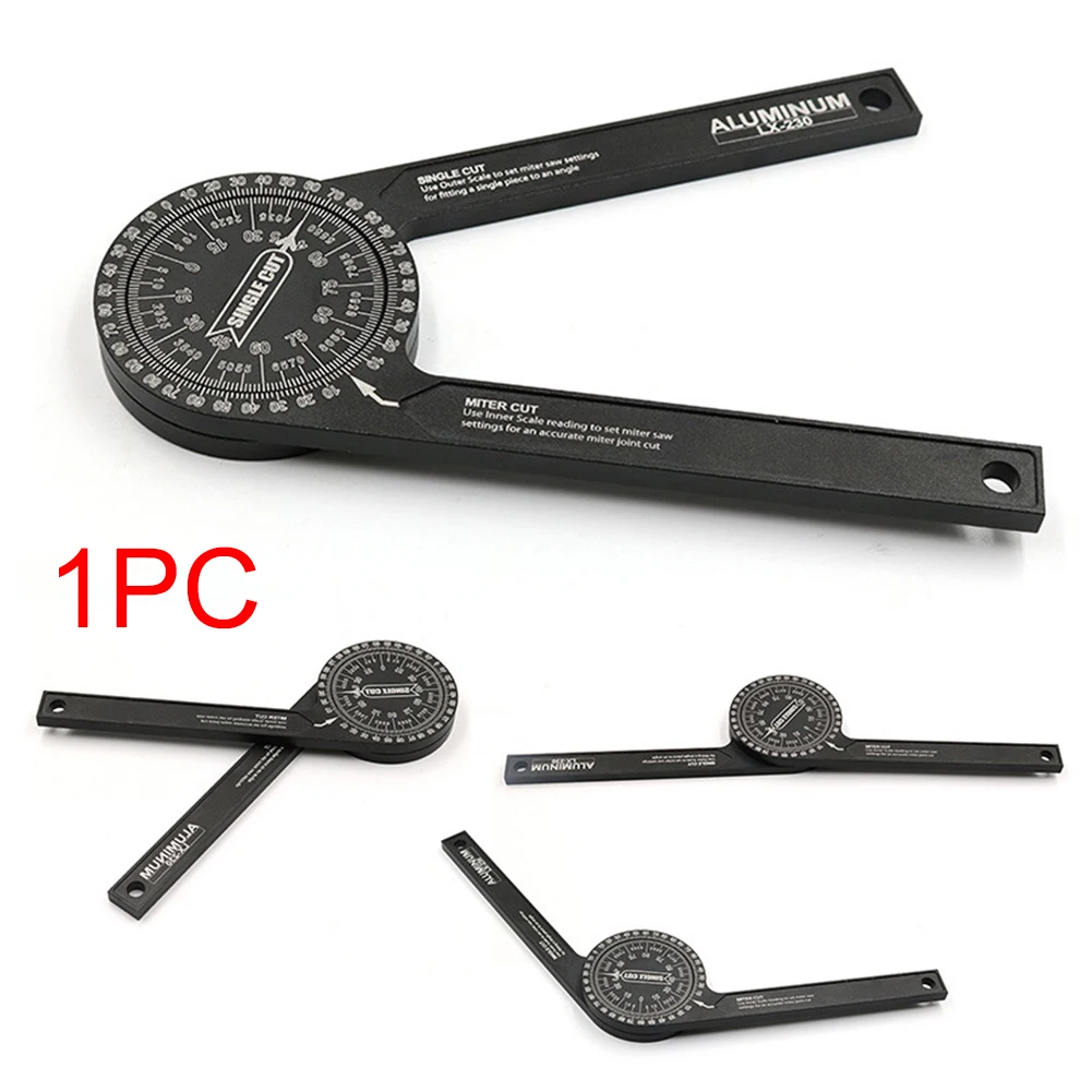 7 дюймов Алюминий торцовочная пила транспортир Портативный гравировкой весы