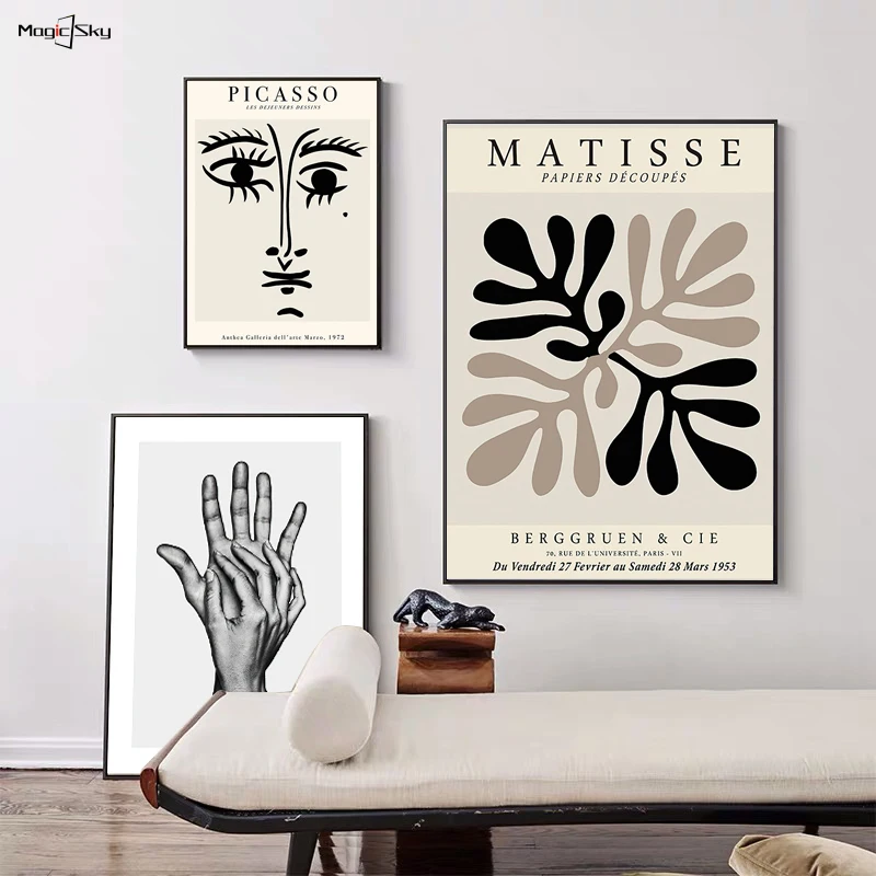 

Classic Henri Matisse Picasso Abstract Canvas Painting Vintage Posters and Prints Nordic Wall Art Pictures Room Home Decoration