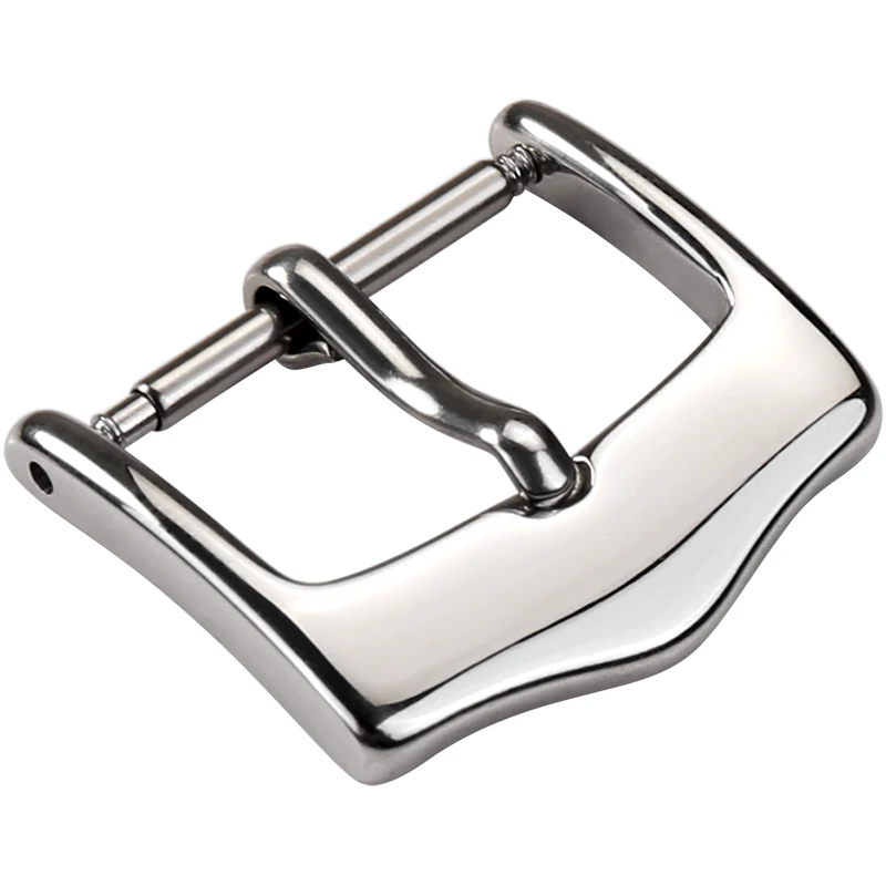 16mm 18mm 20mm 22mm Stainless Steel Mountain Clasp  Leather Pin Watch Buckle Rose Gold Silver Gold Black