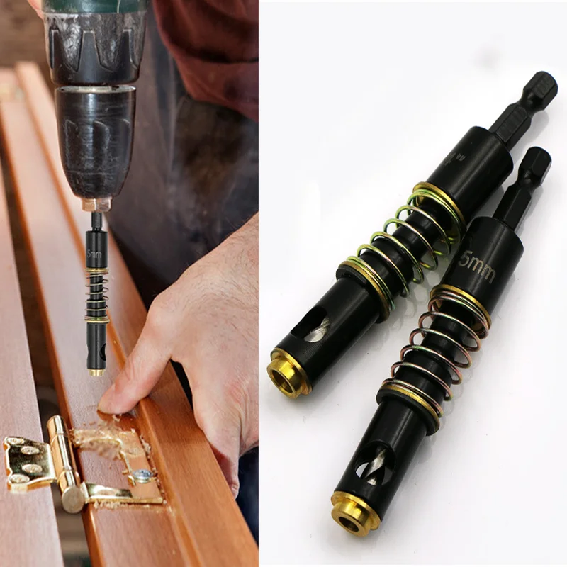 

Hinge Twist Drill Bits HSS Self Centering 5mm & 1/4" Screw Woodworking Reaming Cabinet Tool Hardware Accessories