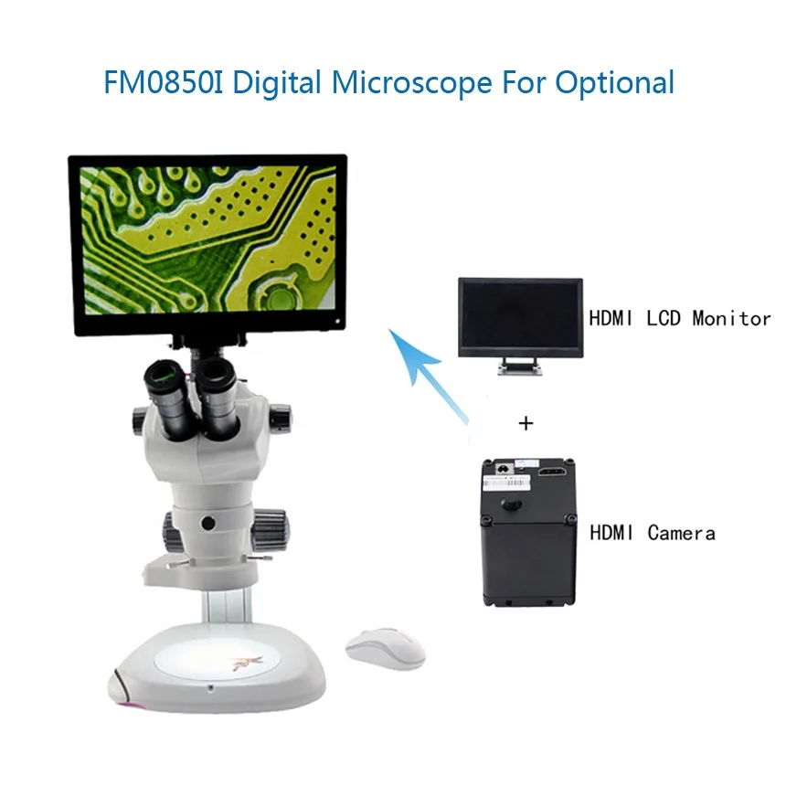 

China wholesale 8X - 50X Industrial inspection Laboratory zoom Binocular electron microscope