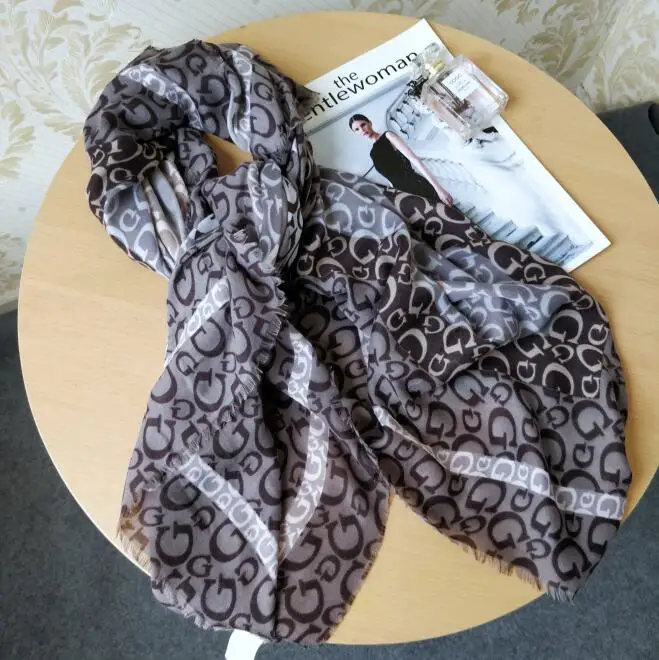 niemieckich marka odzieżowa dla kobiet wysokiej jakości szalik szaliki damskie, lato moda szaliki - Цвет: 87