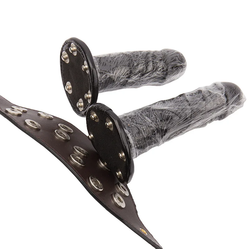 Большой страпон фаллоимитатор для Для женщин огромный тройной ремень дилдо