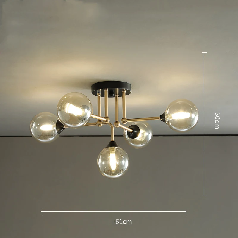 

Modern Chandelier Glass LED Chandeliers Ceiling Chandelier Lighting Living Room Kitchen Bedroom Loft Decorative Light Fixture