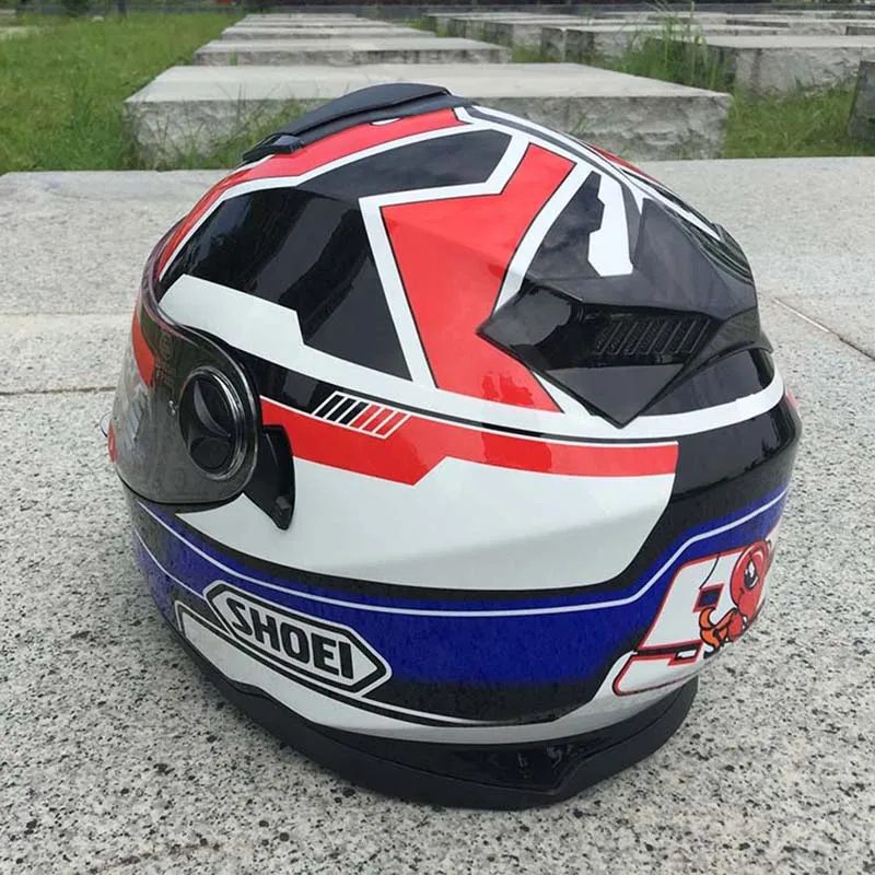 Мужской шлем для мотокросса на все лицо с двойным козырьком прочный защитный