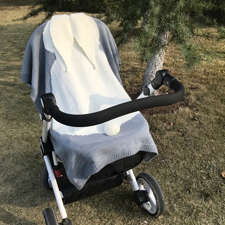 Одеяло с заячьими ушками 3D трехмерное трикотажное покрывало одеяло детский