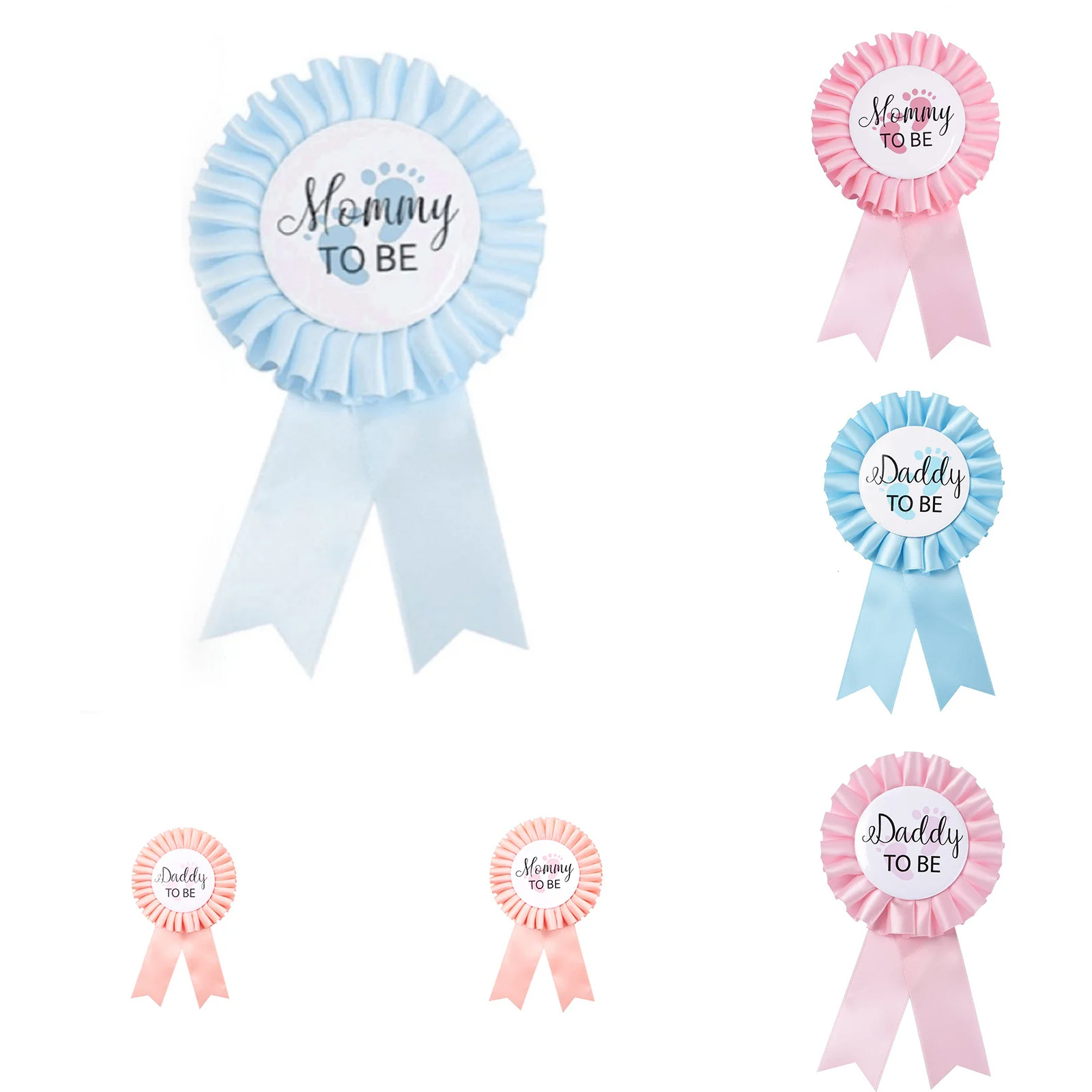

New Mommy to be Daddy to be Badge MOM TO BE Shoulder Girdle DIY Gender Reveal Party Decorations Baby Shower Party Supplies