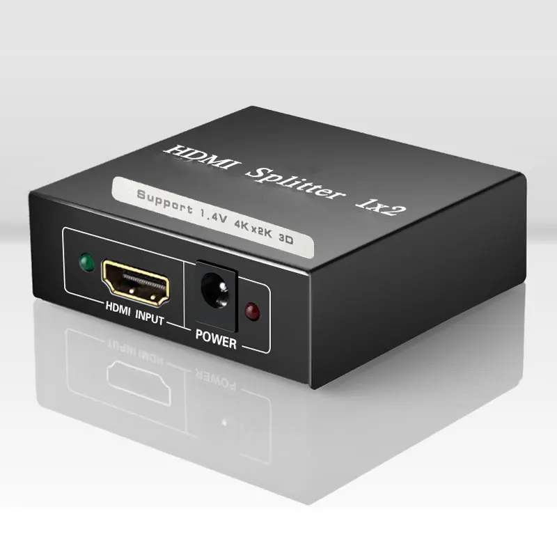 1 Вход 2 Выход совместимому с HDMI сплиттер коробка Поддержка 4K * 2K 3D конвертер