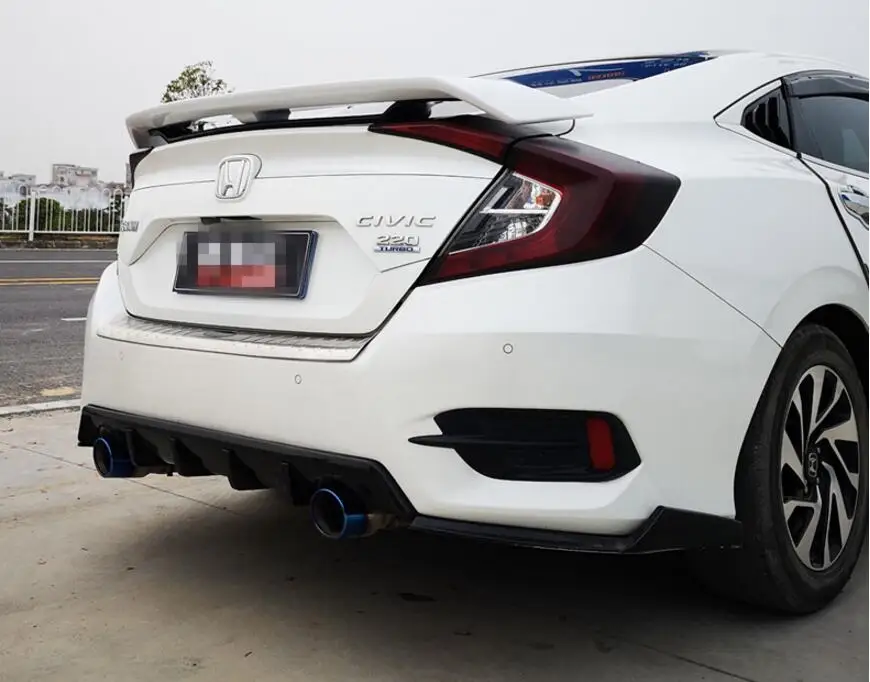 ABS Car Rear Wing Trunk Lip Spoilers Fits For Honda Civic 4 door sedan 2016 2017 2018 | Автомобили и мотоциклы