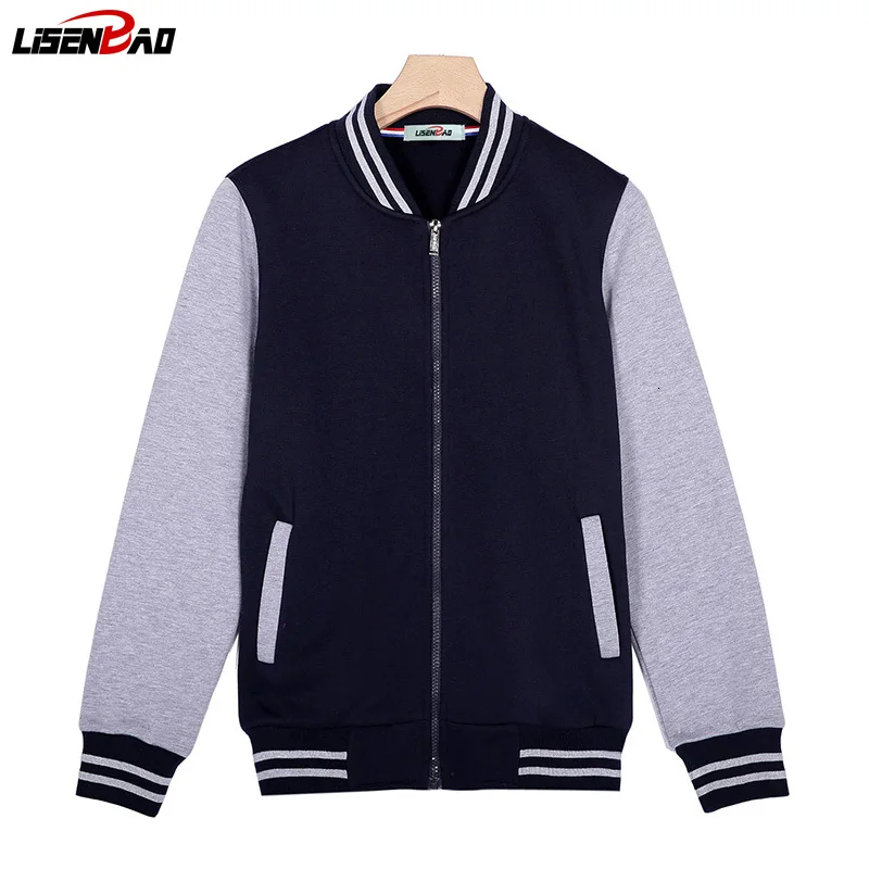 

LiSENBAO 2019 new autumn Winter fashion men casual Jacket Baseball clothing hip hop cotton thicken male pullover tracksuit 791