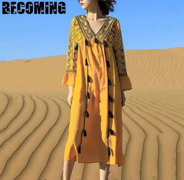 Платье для беременных женщин весеннее осеннее платье Пляжная Юбка свободное