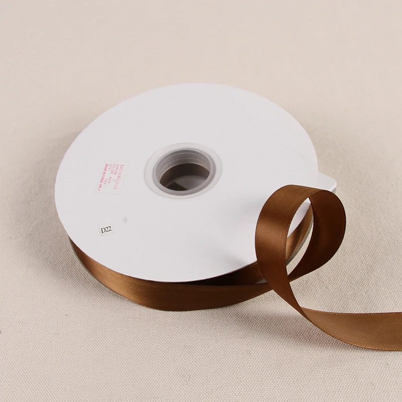 Светло коричневые ленты 100 ярдов/91 метров полиэфирная лента Свадебные