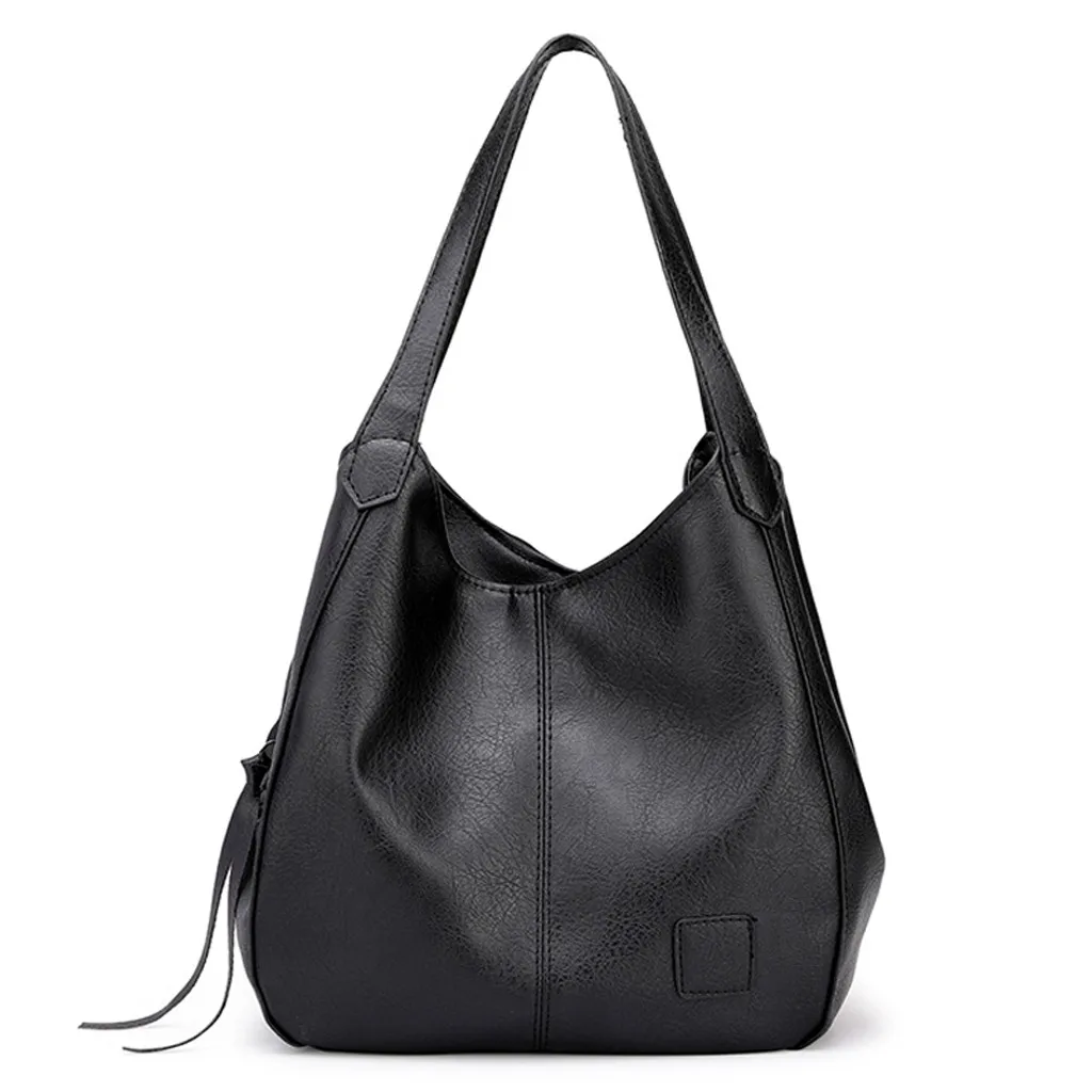 Large-capacity women's handbag Casual Totes Women bag Simple shopping big Shoulder bag for Women Classic Tassel Bags bolso mujer