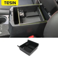 tesin car center console armrest storage box organizer stowing tidying tray for toyota 4runner 2017 car interior accessories