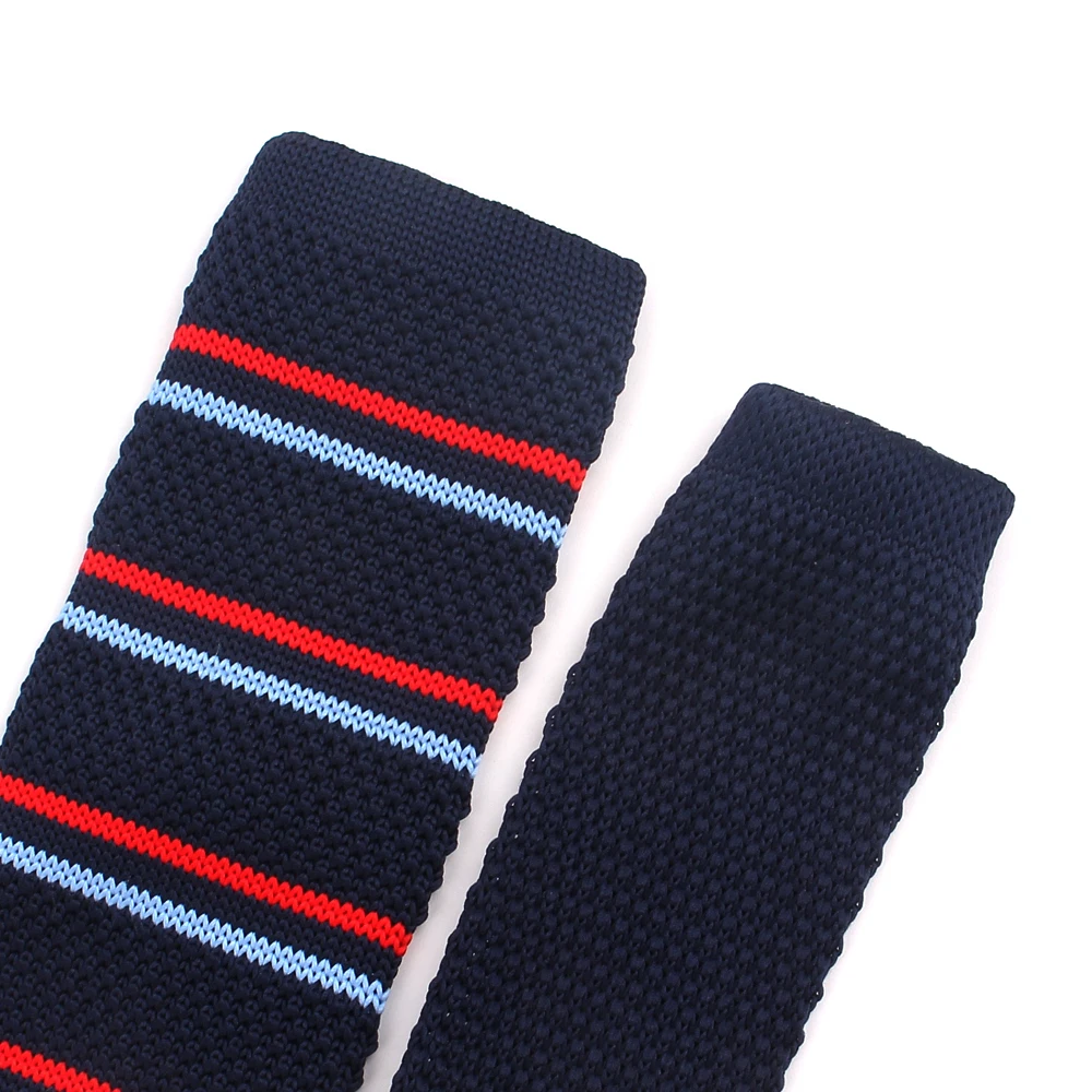 Новый тонкий вязаный мужской галстук классический для бизнеса Тонкий полосатый