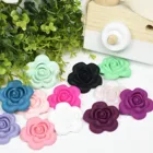 10 шт., силиконовые бусины для подвески, в виде Розы