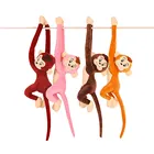 65 см, 4 цвета, Симпатичные хлопковые плюшевые игрушки в форме обезьяны с длинной рукояткой для детей, кукла-животное, подарок, украшение для дома, подарки на день рождения