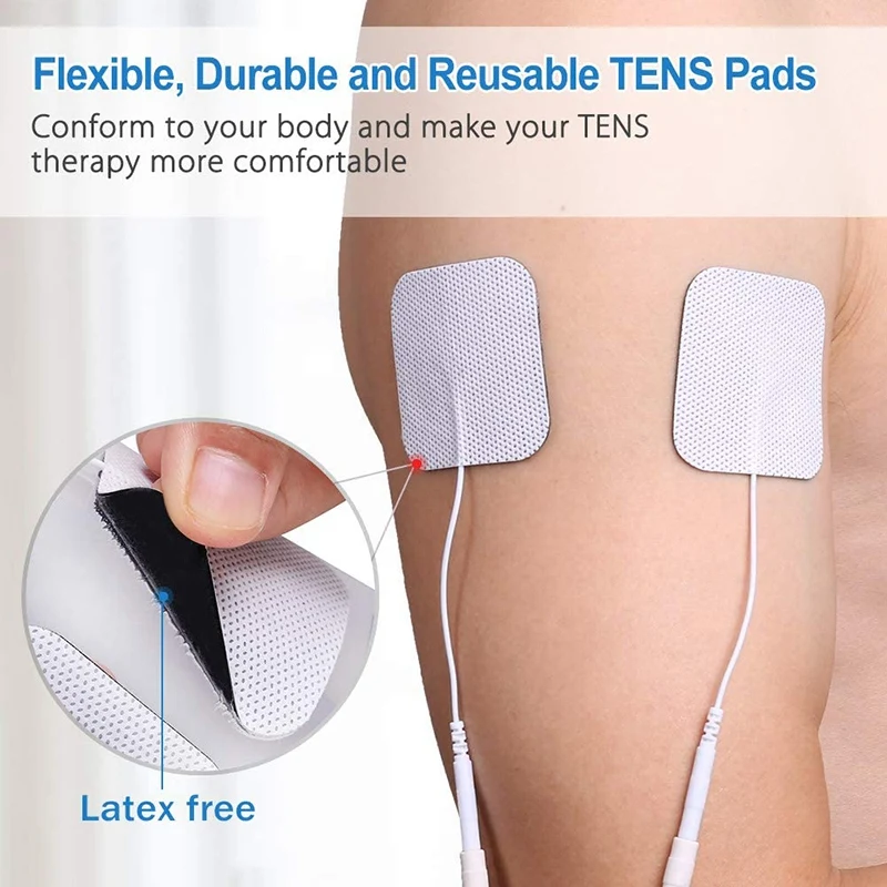

40pcs TENS Unit Pads, 2X2 Electrodes for EMS Muscle Stimulator Electrotherapy Pads
