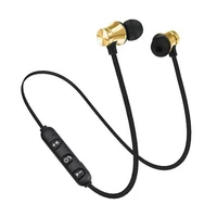 new magnetic wireless earphone bluetooth earphone stereo sports waterproof earbuds wireless in ear headset with mic