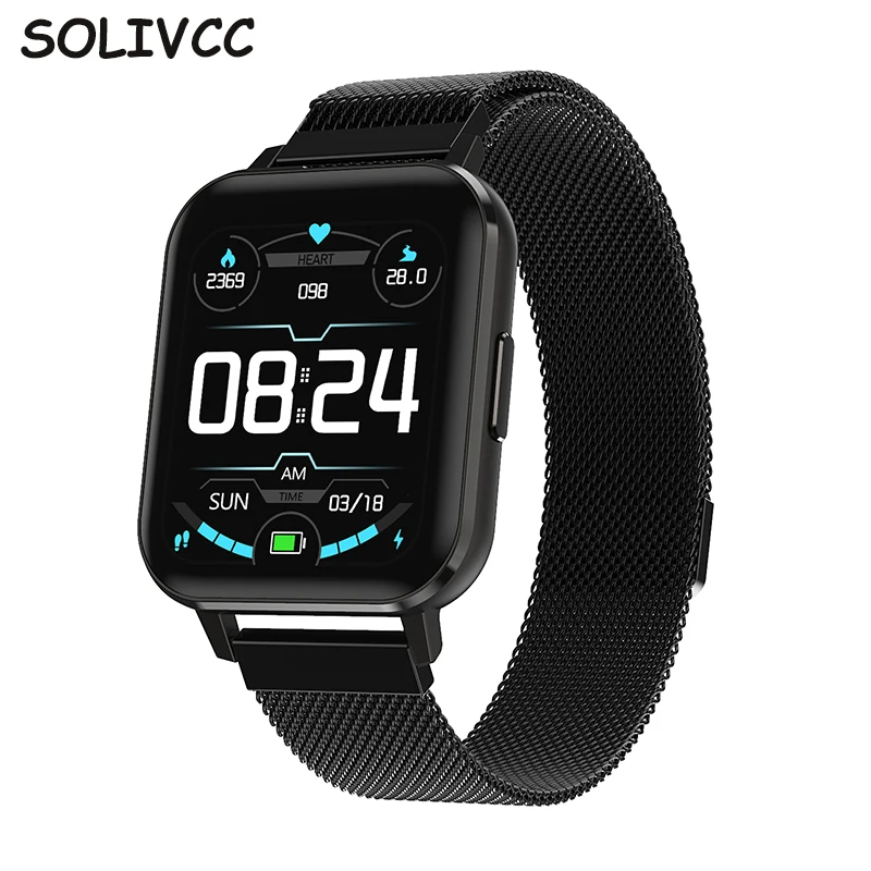 DTX Смарт часы Полный сенсорный Экран Reloj Hombre Smatch браслет Montre связанный Smartwatch Mujer