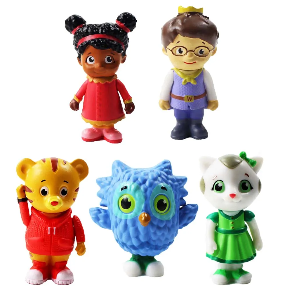 5 шт./компл. фигурки по округу Даниэля Тигра игрушки Даниэль тигр Катерина Китти о