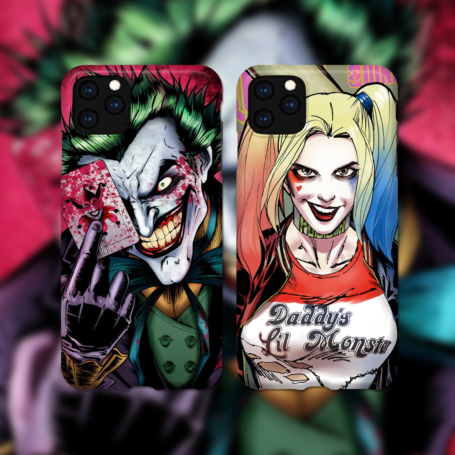 new the film clown joker couple phone cover case for iphone x 11 pro xs max xr 10 8 7 plus luxury soft silicone coque fundas free global shipping