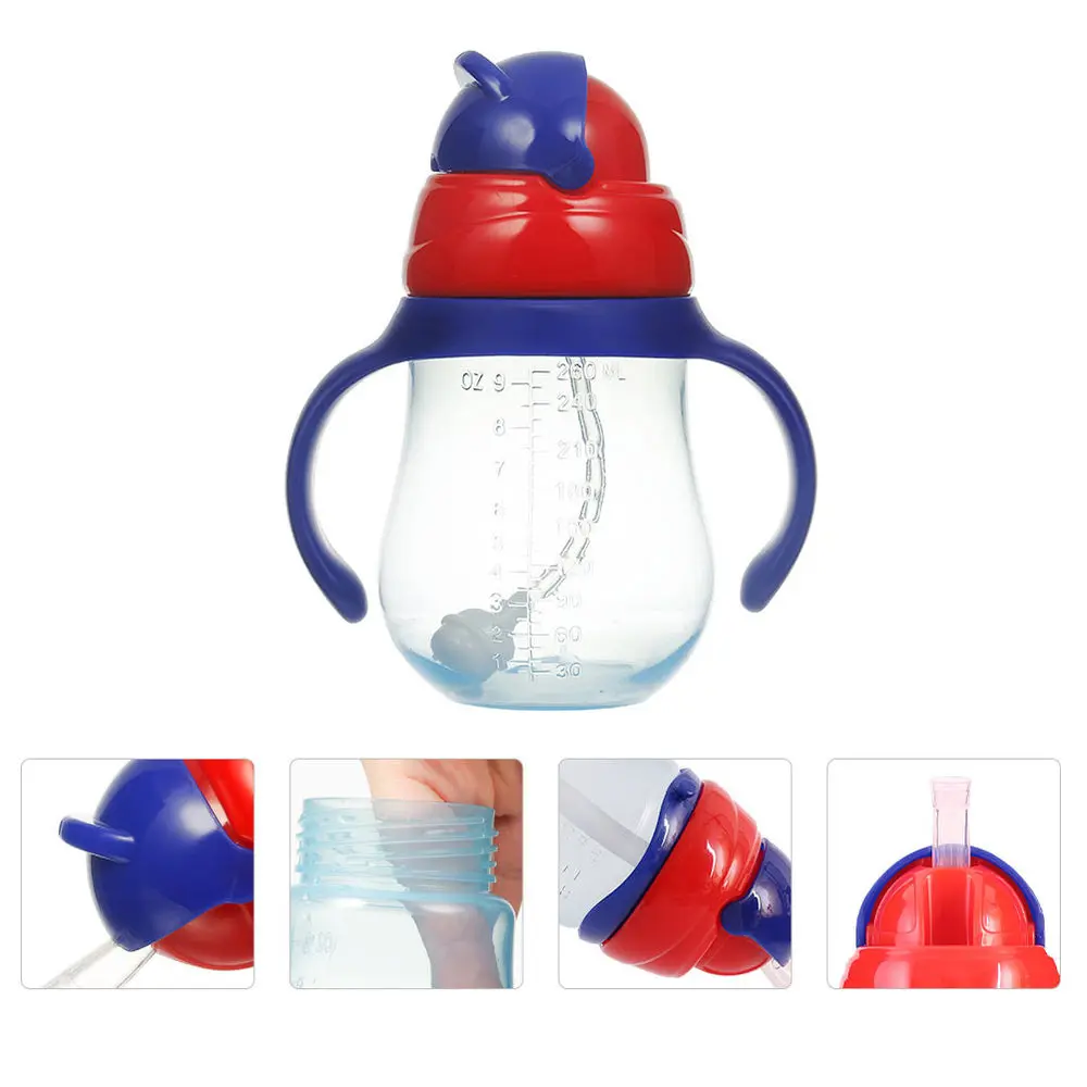 

1PC Baby Drinking Water Bottle Child Leak-proof Straw Cup Baby PP Water Cup