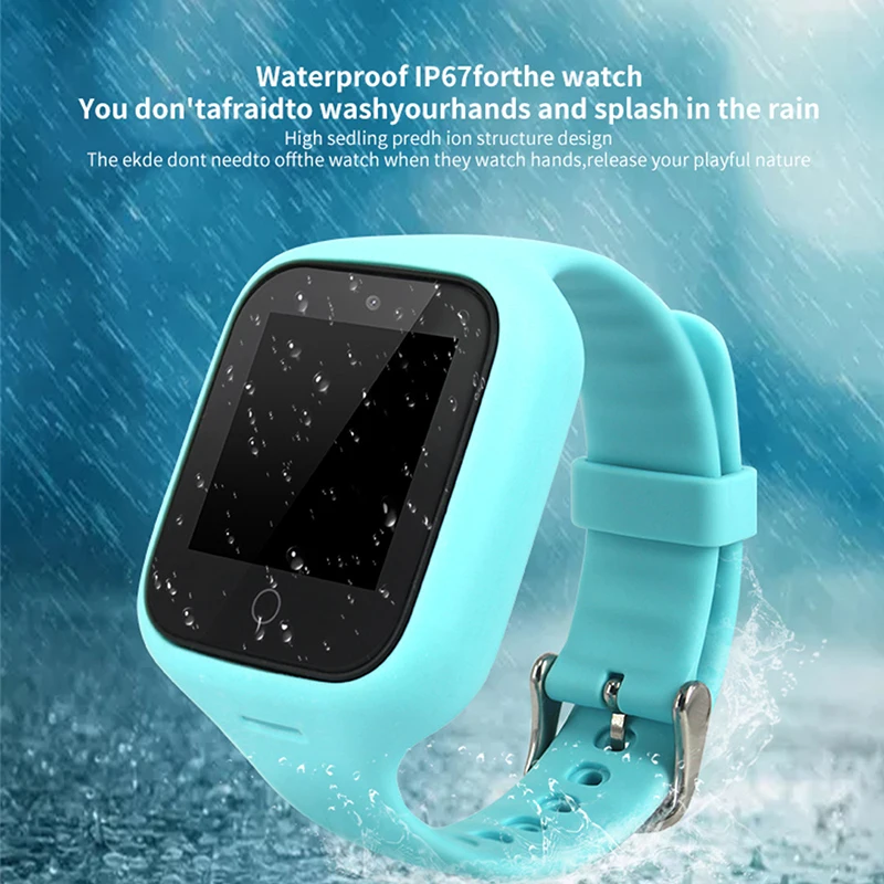 Смарт часы телефон дети gps детские 2G сеть водонепроницаемый IP67 1 3 ''цветной