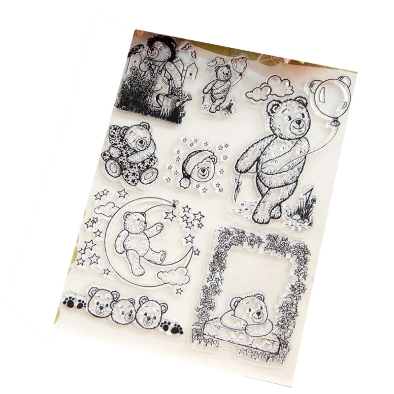 Прозрачная силиконовая печать для оформления фотоальбома DIY T1039 Cat|Штампики| |