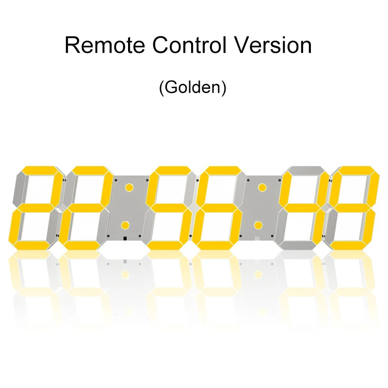 Многофункциональные акриловые зеркальные настенные часы большого размера