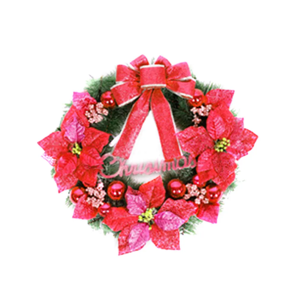 Венки для передней двери красивый Рождественский лист вечеринки осенний дверной