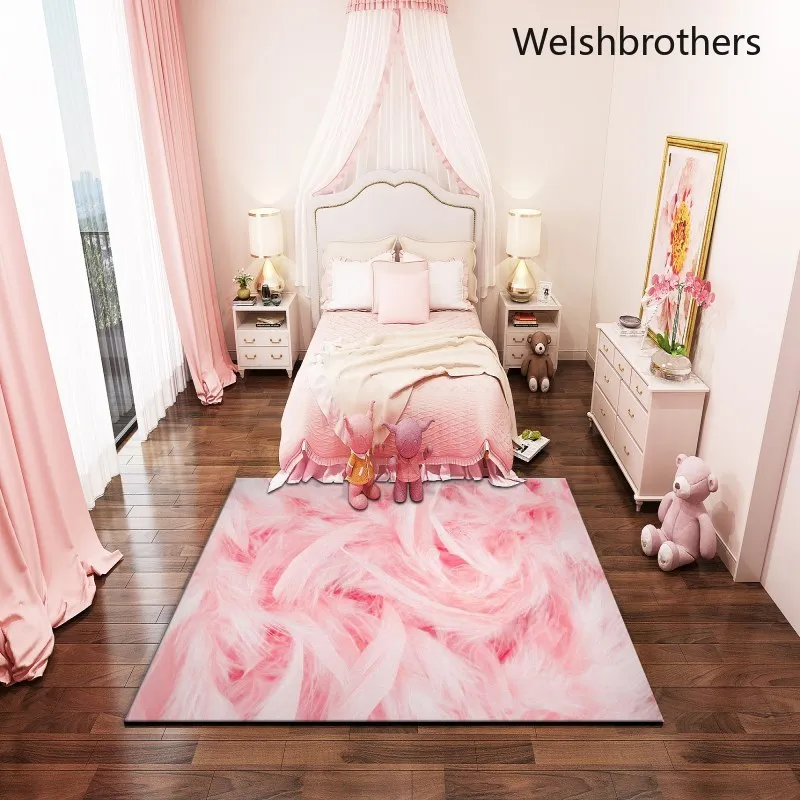 

Carpet living room solid color simple sofa coffee table rug thickened bedside blanket room full of home bedroom carpet large rug