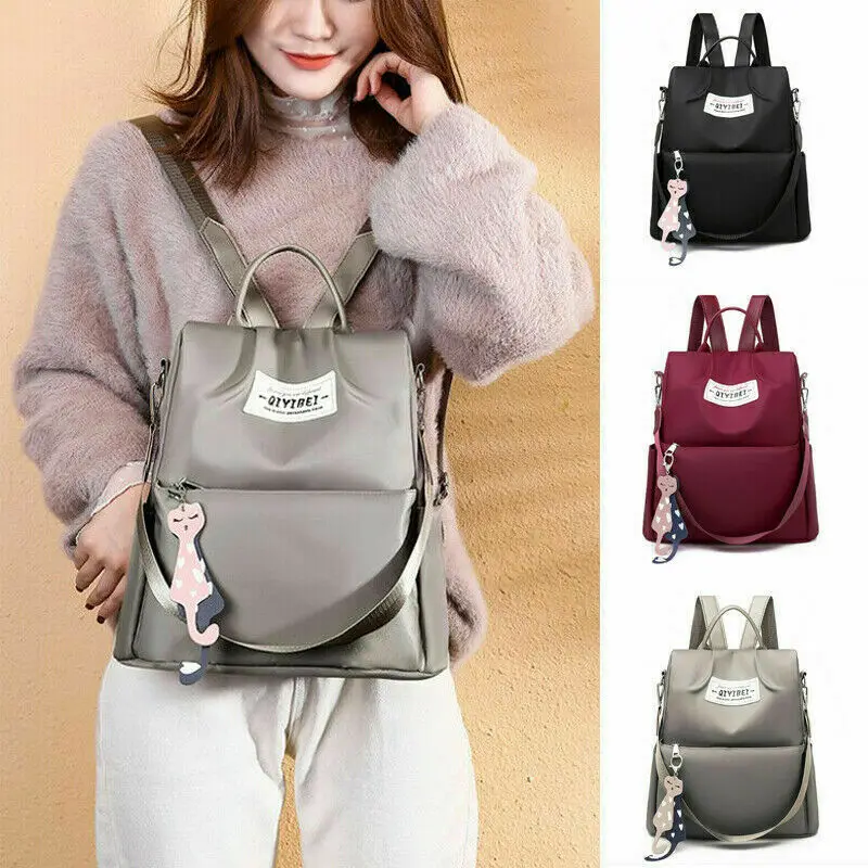 

Casual Women Bag Waterproof Backpack Purse Anti-theft Rucksack Theft Prevention High Capacity Travel Bag