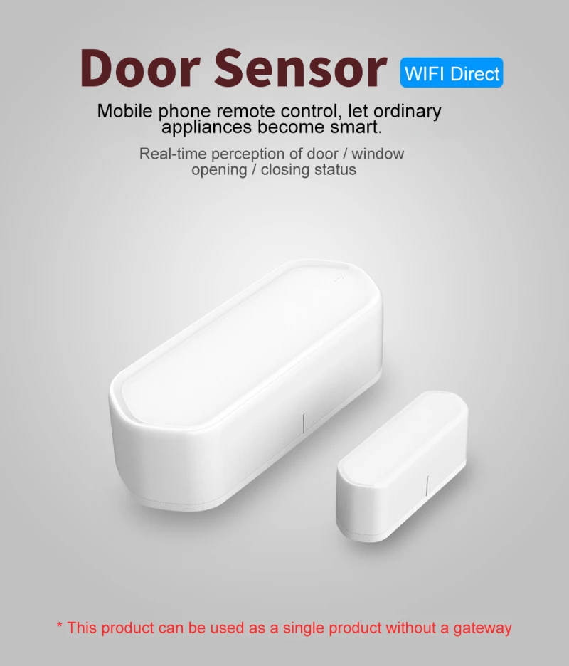 

Tuya/smart Life APP Notification Alerts Work With Alexa Google Home WiFi Smarts Door Window Sensor Smart Home