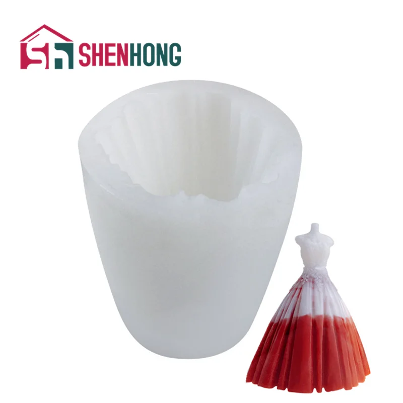 

Силиконовая форма SHENHONG 3D для платья принцессы, форма для помадки, украшения торта, шоколада, сахара, инструменты для украшения, аксессуары д...