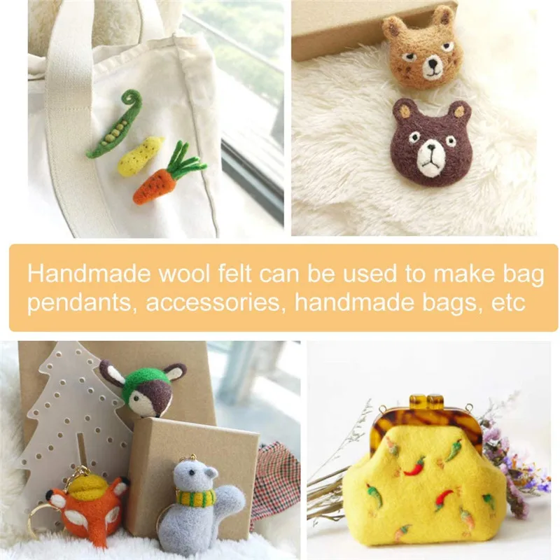 Набор инструментов для валяния Nonvor 24 цвета самостоятельного изготовления иголок