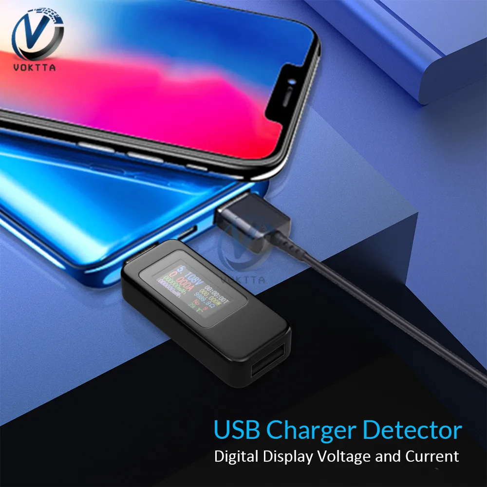 USB Тестер Вольтметр Амперметр тестер напряжения тока ЖК-дисплей цифровой дисплей аккумулятор зарядное устройство детектор USB доктор
