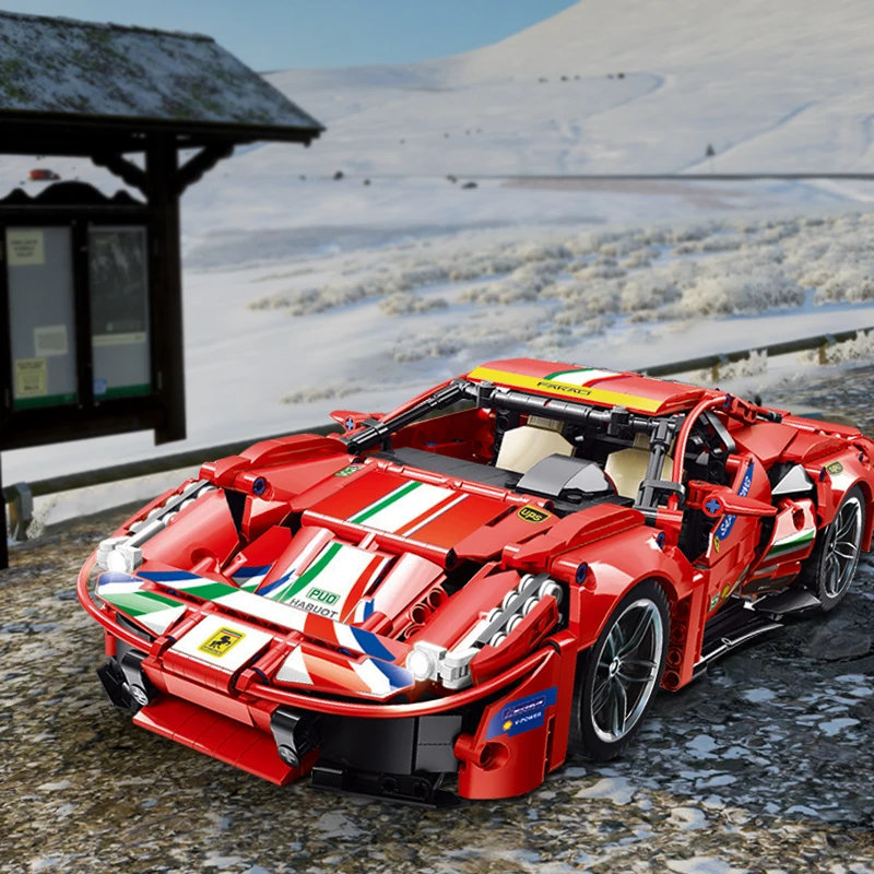 Высокотехнологичная модель спортивного Гоночного Автомобиля Ferrari 488