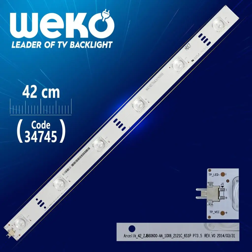 ARCELİK_42 _ ZJB60600 AA 10 X6 2121C 6 S1P P73.5 REV.V0 42 см светодиодный (WK 46)|Электротовары| |