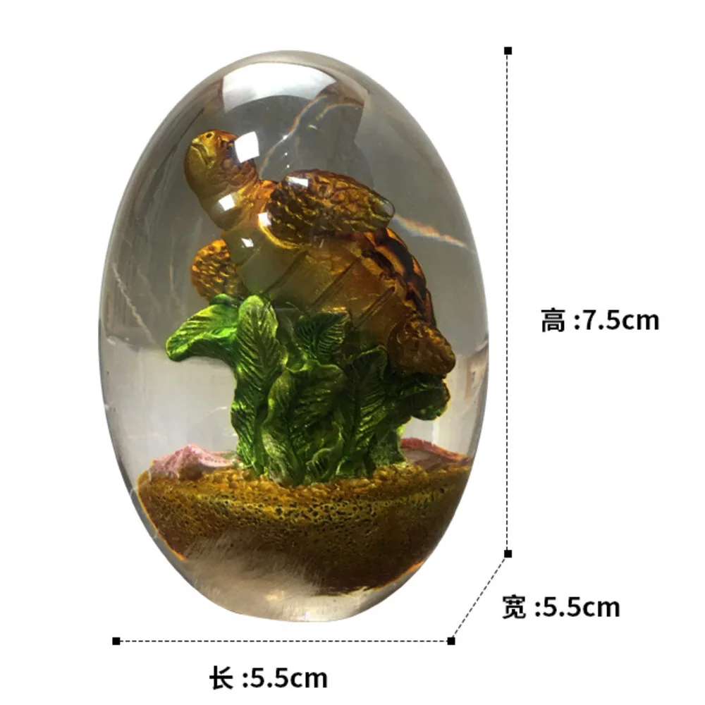 Serie de cielo estrellado transparente, huevo de drag&oacute;n, Lava, dinosaurio, Colecci&oacute;n Ornamental, escultura de recuerdo, drag&oacute;n de resina Wyvern-5