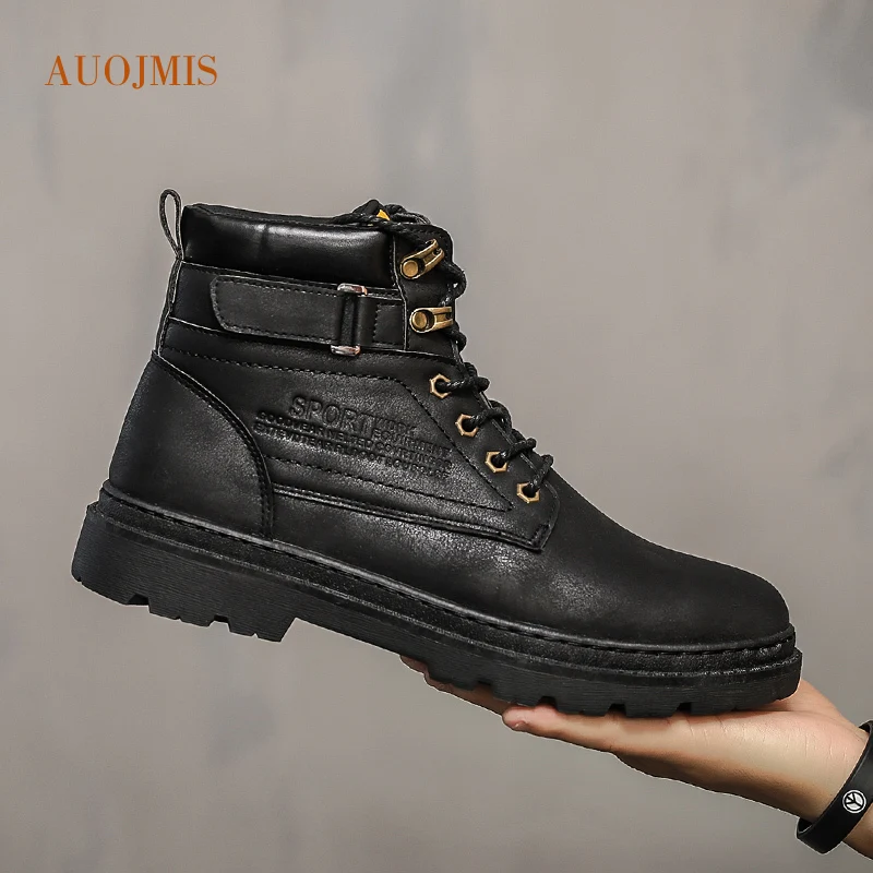 Мужские Модные Ботинки Martin Новинка лета и осень 2019 Англия Необычные Высокие