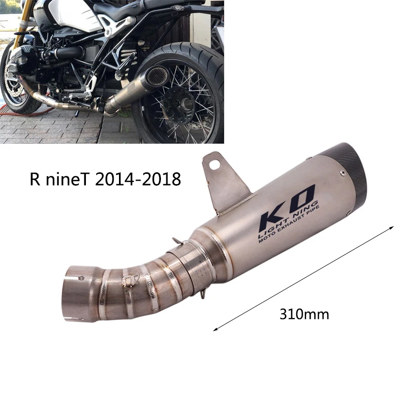 

Резервный катализатор для BMW R nineT 2014-2018 выхлопная труба для мотоцикла 60 мм, выхлопная труба без шнура, оригинальная головка OEM, титановый спла...