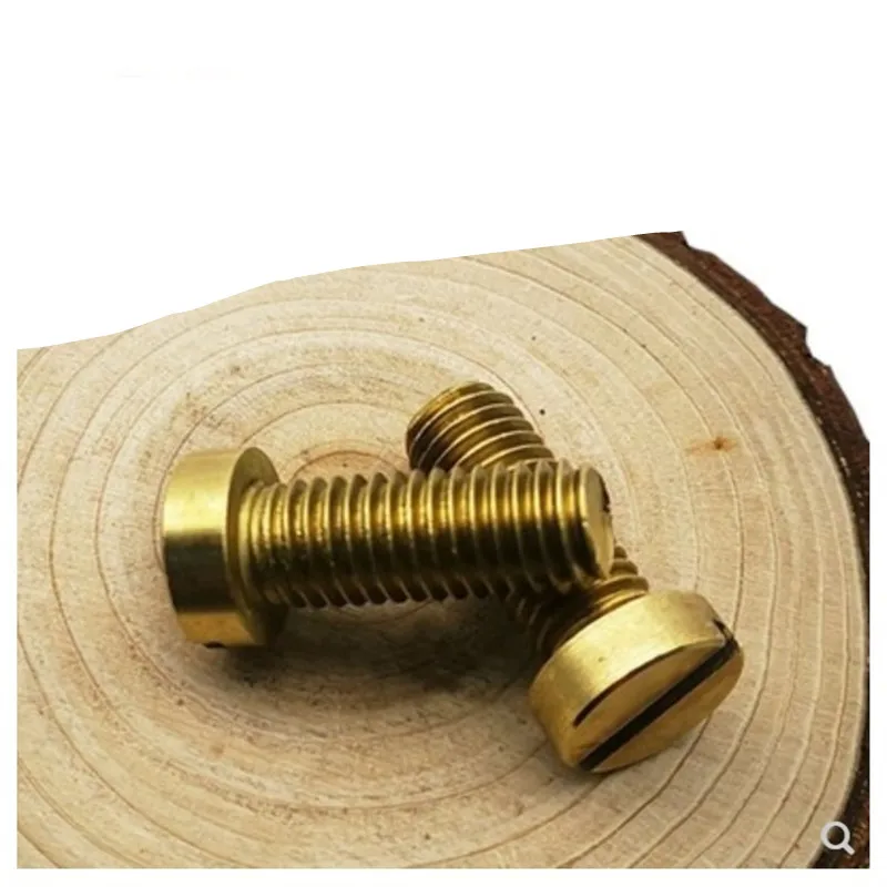 

500pcs DIN84 M2.5*4/5/6/8/10 Brass Slotted cheese head screws