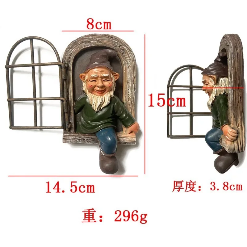 

Resin Embellishments Ornament Statues Mini Garden Accessories Naughty Tiny Gnomes Statue Christmas Dress Up DIY Garden Decor