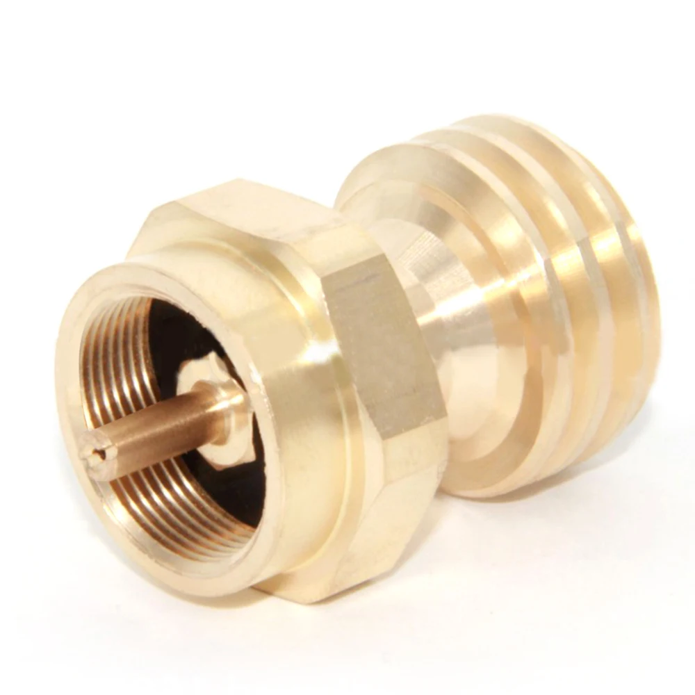 

1 шт. Лидер продаж адаптер Медь Материал кемпинг открытый газовый баллон надувной шарнир газовая плита преобразования золотой адаптер