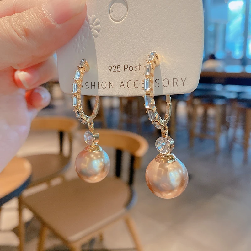 

Retro Pearl Pendant Earrings Simple Party Jewelry Imitation Pearls For Friends Daily Girls Birthday Gifts Women's Jewelry