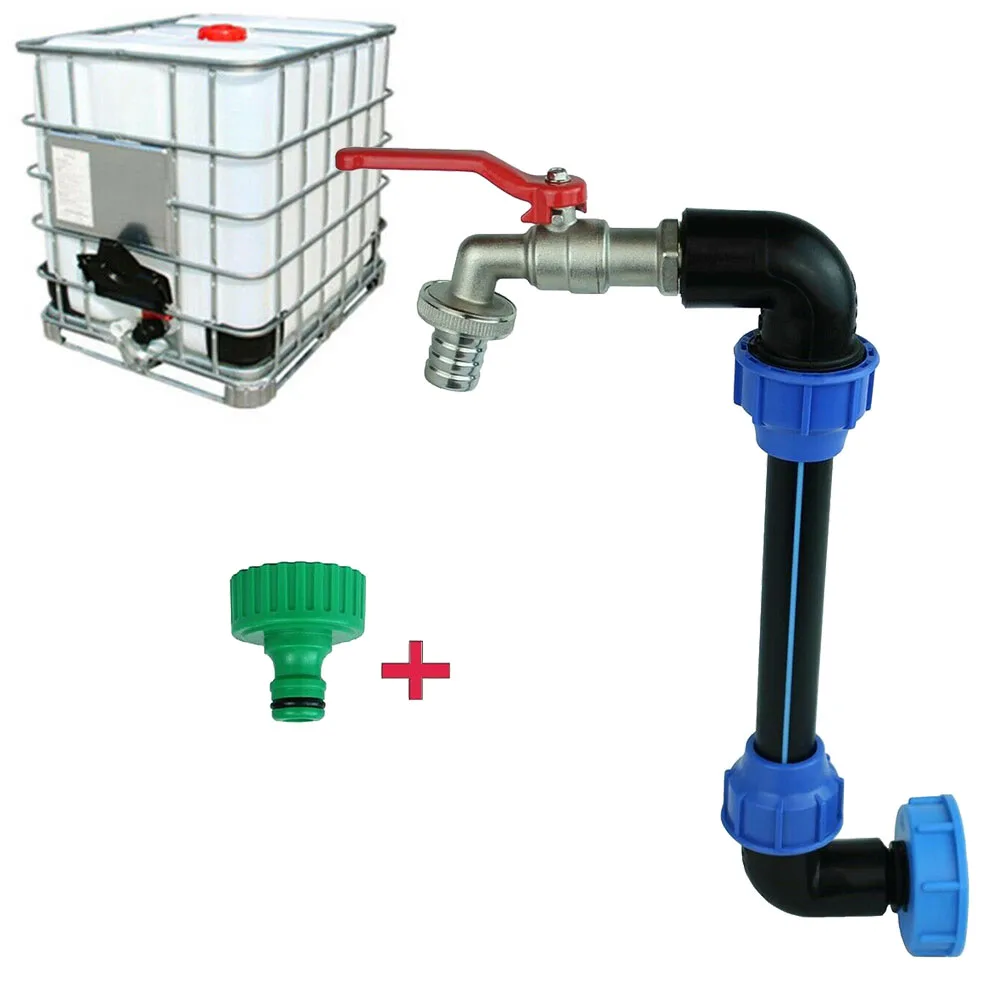 IBC гусиная шея 3/4 &quotрезервуар для дождевой воды резервуар дождя контейнер бочка