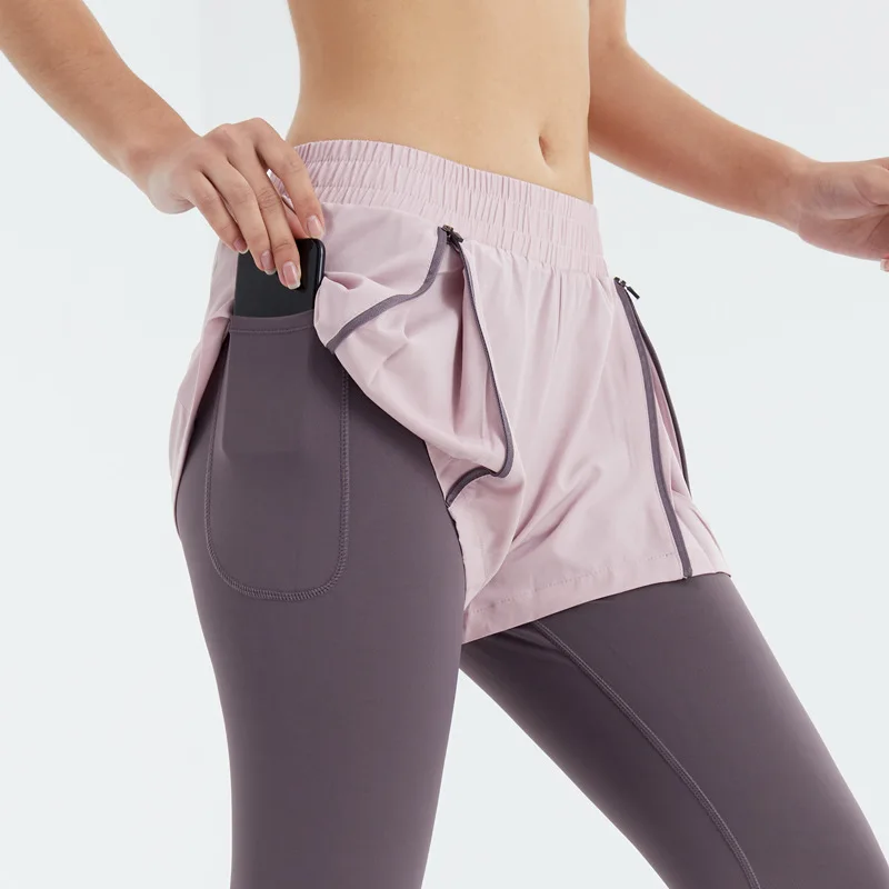 

Seamless Yoga Pants Booty Leggings Set With Pockets High Waist Gym Workout Clothes For Sport Women Fitness Girl Push Up Tights